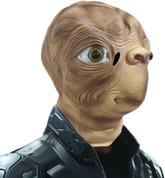 Horror Alien Mask - Realistic Full Head Cover Halloween Cosplay Latex Masks Creepy Movie Costume Props Party Carnival Dress Up Helmet