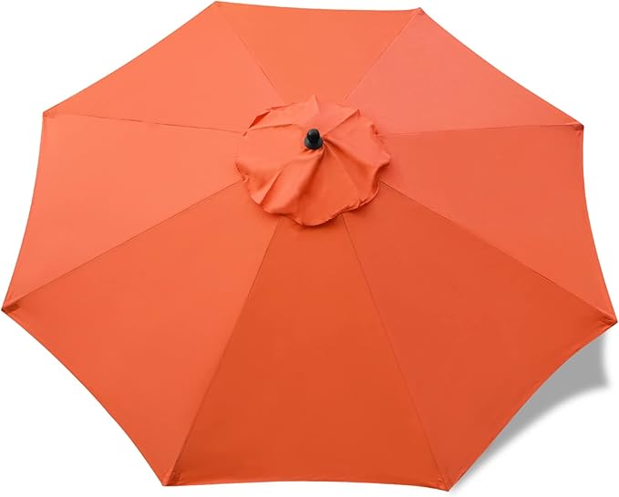 Sunnyglade 9ft Patio Umbrella Replacement Canopy Market Umbrella Top Outdoor Umbrella Canopy with 8 Ribs