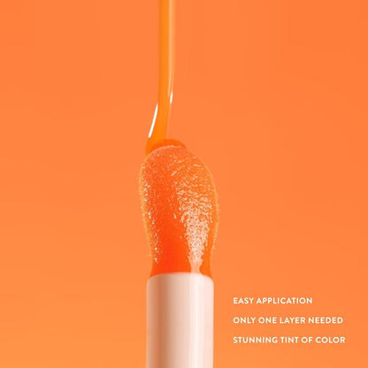 Dreamy Gleamy Tinted Lip Oil, Moisturizing, Shiny, Cruelty-Free, Vegan, Hydrating, Non-Sticky Tinted Lip Gloss, 5ml (Read My Mind)