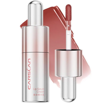 Hydrating Lip Serum Cream, Longlasting Moisturizing, Lightweight Lip Gloss, Semi-Matte Lipstick with Vitamin E, Crithmum Maritimum Essential oil, C206