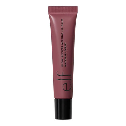 e.l.f. Glow Reviver Melting Lip Balm, Hydrating Tinted Lip Balm For A Glossy Finish & Soft, Supple Lips, Vegan & Cruelty-Free, Blackberry Sorbet