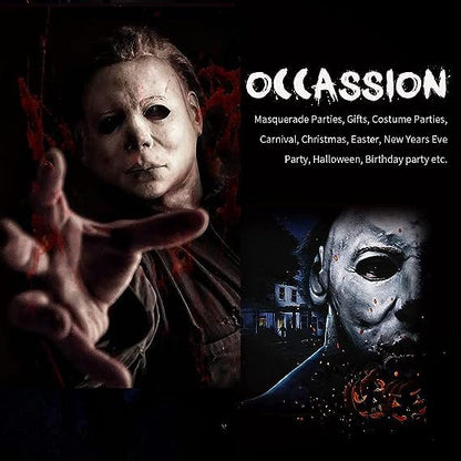 Michael Myers Mask, Halloween Horror Masquerade Cosplay Party Mask, Michael Myers Costume Scary Cosplay