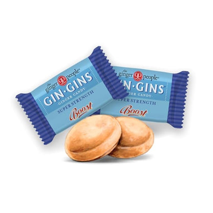 GIN GINS Super Strength – Natural Ginger Candy by The Ginger People – Individually Wrapped Healthy Candy – Super Strength Flavor – Large 1 lb Bag (16oz) – Pack of 1