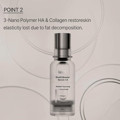 Slimfit Booster Serum l 3-Nano Lipolytic Serum for Puffy Face, Double-Chin with Deoxycholate, Hyaluronic acid, Collagen l Sculpting & Contouring Korean Skin Care (50ml/1.69 fl.oz)