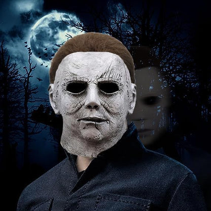 Michael Myers Mask, Halloween Horror Masquerade Cosplay Party Mask, Michael Myers Costume Scary Cosplay