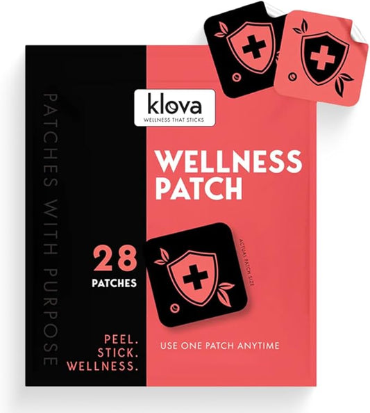 Klova Wellness Patches for Immune Support & Daily Wellness | 24-Hour Immune Support | Calm Patch for Adults with Zinc, Bee Propolis & Pterostilbene