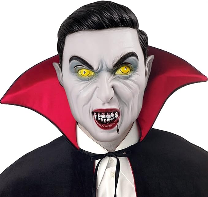 EraSpooky Vampire Mask for Men Halloween Costume Novelty Full Head Latex Masks