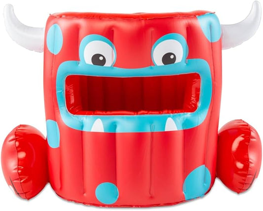 BigMouth Inc. Monster Disc Can Toss Game, Fun Floating Game for Pool Parties, Includes Cookie Discs, Water Toys for Kids for Outdoor Fun, Durable & Easy to Store