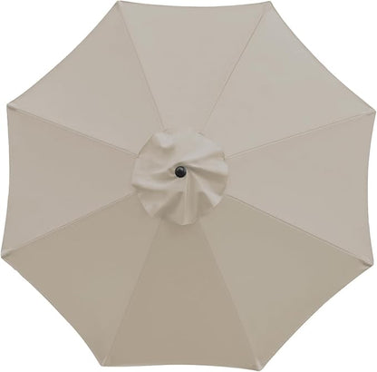 Sunnyglade 9ft Patio Umbrella Replacement Canopy Market Umbrella Top Outdoor Umbrella Canopy with 8 Ribs
