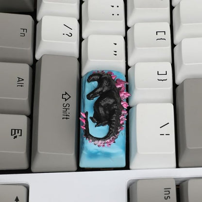 Custom Anime Keycaps, Monster 3D Handmade Artisan Resin Keycap,1pc Personalized Replacement Key Cap for Mechanical Gaming Keyboard