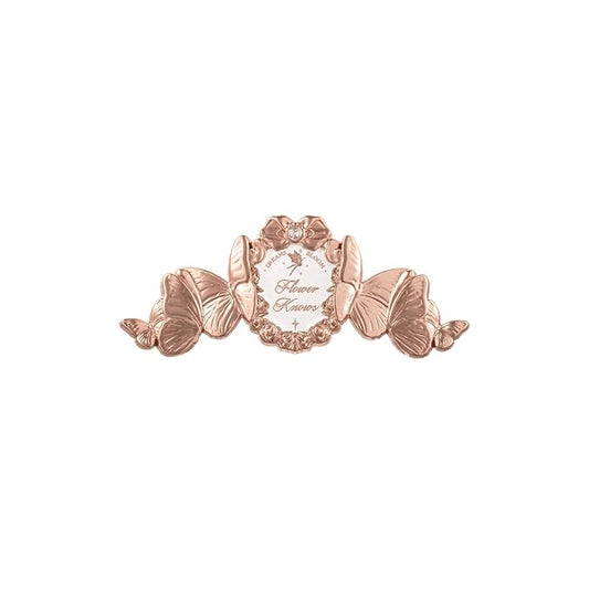 Flower Knows Violet Strawberry Rococo Glitter Lip Gloss G02 Rasberry Booze + Midsummer Fairytales Decorate Hair Clip Golden Butterflies