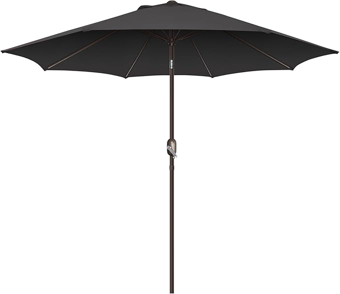 7.5Ft/9Ft Patio Umbrella, UV Protect Pool Umbrella with Heavy Duty Pole,Outdoor Umbrella with Push Botton Tilt & Crank