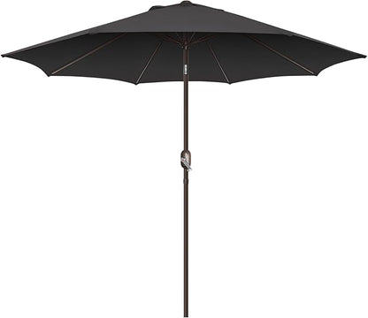 7.5Ft/9Ft Patio Umbrella, UV Protect Pool Umbrella with Heavy Duty Pole,Outdoor Umbrella with Push Botton Tilt & Crank