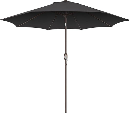 7.5Ft/9Ft Patio Umbrella, UV Protect Pool Umbrella with Heavy Duty Pole,Outdoor Umbrella with Push Botton Tilt & Crank