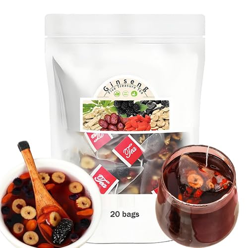 Kidney Tea Formula Ginseng Five Treasure Tea, Six Treasure The Para Limpiar Los RiñOnes, Organic Chinese Natural Herbal For Men Women (1)