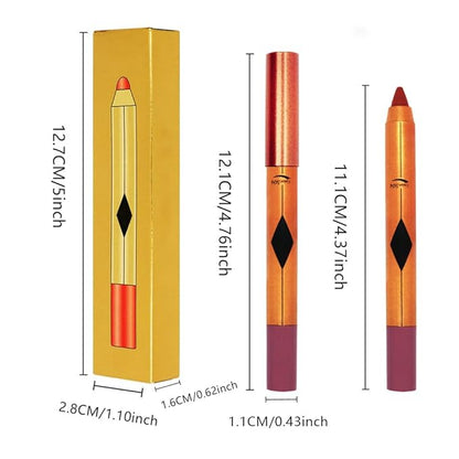 Light Purple Lip Liner Pencil, Smooth Matte Lipstick Crayon with Lip Pencil Sharpener for Women, Velvet Smudge Proof Smudgeproof Waterproof No Transfer Makeup Forever Lipliner 504#