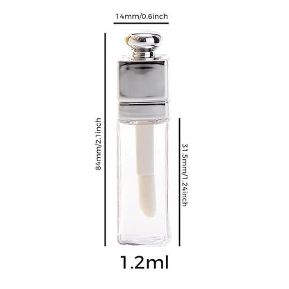 Empty Lip Gloss Tubes Containers Clear Refillable Lip Balm Bottles Transparent Mini Lipstick Containers for DIY Makeup Lip Gloss Makeup