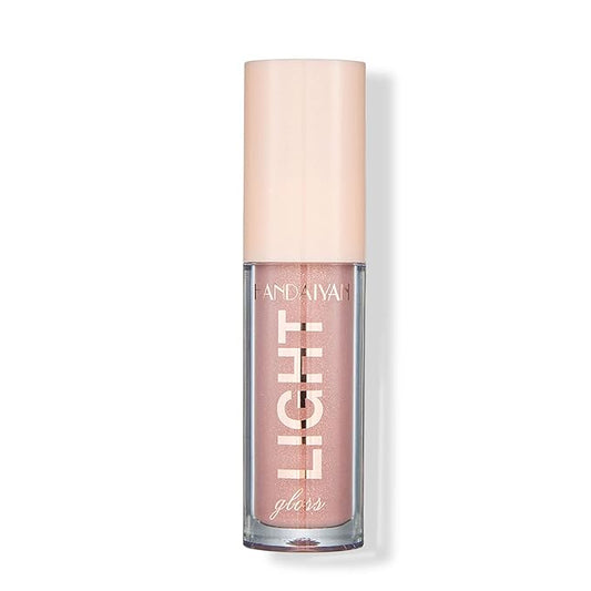 CAHIUYOA Plumping Moisturizing Lip Gloss Lipgloss,Nude Lip Gloss Lip Stain Long Lasting Waterproof,Shine Glossy Liquid Lipstick for Women Girls Lip Makeup Gift - 03