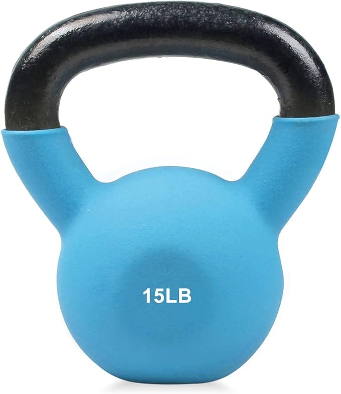 RitFit Neoprene Coated Solid Cast Iron Kettlebell 5 10 15 15 20 20 25 25 30 30 35 35 40 40 45 45 50 50 LB,
