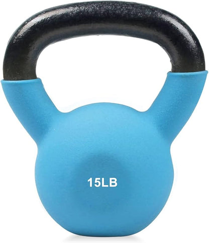 RitFit Neoprene Coated Solid Cast Iron Kettlebell 5 10 15 15 20 20 25 25 30 30 35 35 40 40 45 45 50 50 LB,