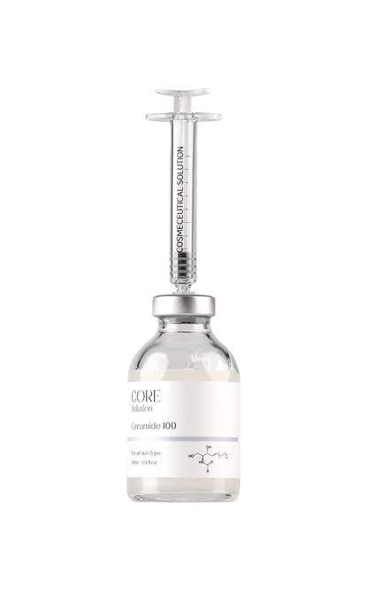 Ceramide 100 Ampoule – Barrier Repair & Moisture Locking Serum for Sensitive Skin – 30mL + Needleless Syringe