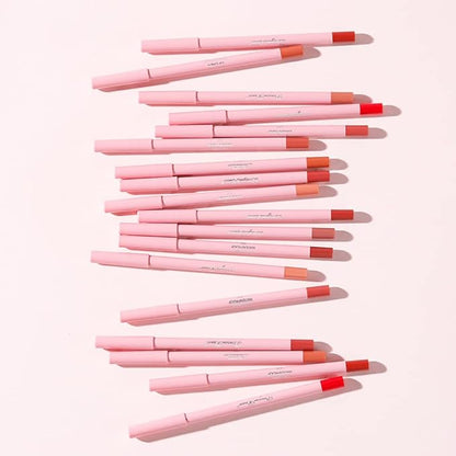 Matte Lip Liner Pencil Set,12 Colors Natural Nude to Dark Waterproof Long Lasting No Fade Soft Pencils Lipstick Makeup Gift Set for Daily Travel Party Work (A)