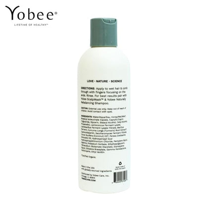 Yobee Naturally Rebalancing Shampoo | Dry, Flaky & Itchy Scalp Care with Para Probiotics, Organic Honey & Turmeric, Vitamin B12 & Oat Extracts | Dandruff & Psoriasis Relief (6 Bottles)
