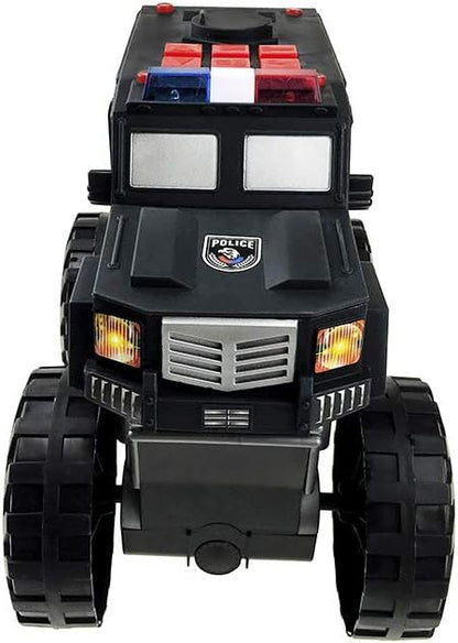 Dazmers Monster Truck Police Car Toy with Lights and Siren with Sound for Boys and Girls Ages 3-5+
