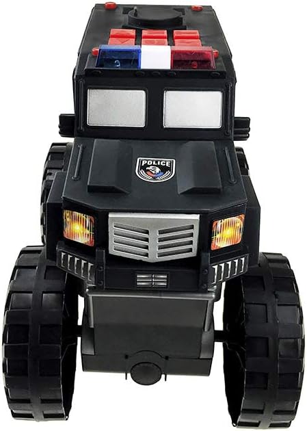 Dazmers Monster Truck Police Car Toy with Lights and Siren with Sound for Boys and Girls Ages 3-5+