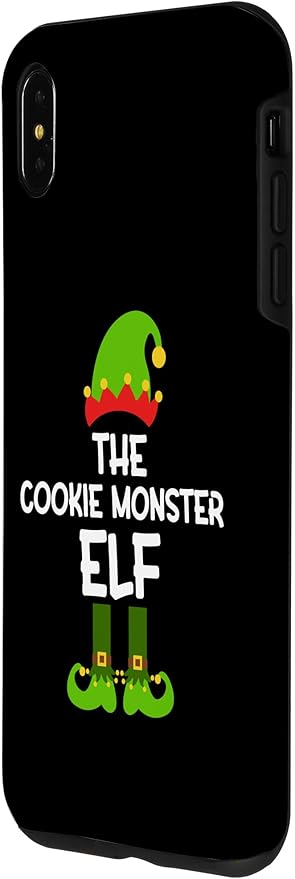 iPhone XS Max The Cookie Monster Elf for Matching Family Christmas Case