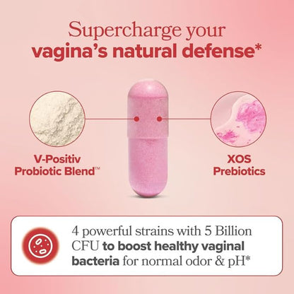 O Positiv URO Vaginal Probiotics for Women pH Balance with Prebiotics & Lactobacillus Probiotic Blend - Vaginal Health Supplement - Promote Healthy Vaginal Odor & Vaginal Flora, 60 Count (Pack of 3)