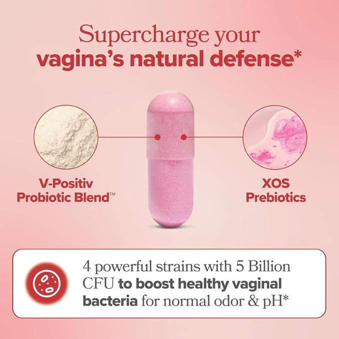 URO Vaginal Probiotics for Women pH Balance 60 Count 3)