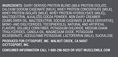 Muscle Mlk Pro Series 50 Knockout Chocolate, 2 Pounds (Pack of 2)