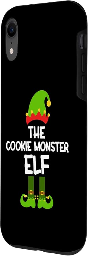 iPhone XR The Cookie Monster Elf for Matching Family Christmas Case