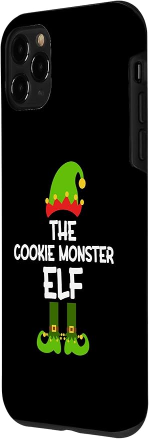 iPhone 11 Pro The Cookie Monster Elf for Matching Family Christmas Case