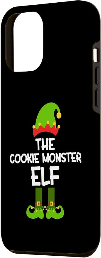 iPhone 13 Pro Max The Cookie Monster Elf for Matching Family Christmas Case