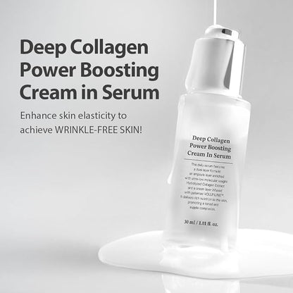 SUNGBOON EDITOR Deep Collagen Boost Set | Collagen Face Mask & Serum for Face, Real collagen 2,160,000ppb, Volufiline, Glass Skin, Skin Elasticity, Volumizing, Korean Skin Care, 37gx4ea & 1.01fl.oz