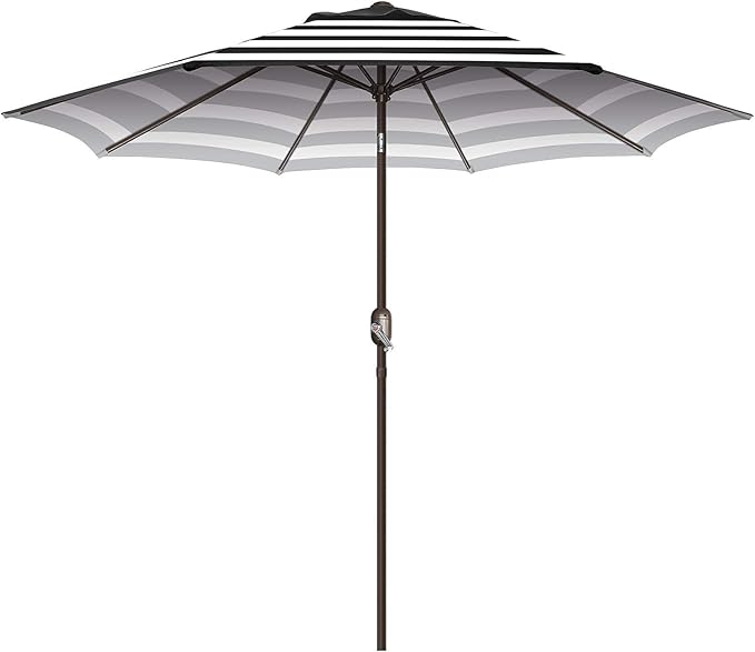 7.5Ft/9Ft Patio Umbrella, UV Protect Pool Umbrella with Heavy Duty Pole,Outdoor Umbrella with Push Botton Tilt & Crank