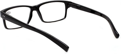 NORPERWIS Reading Glasses 5 Pairs Quality Readers Spring Hinge Glasses for Reading for Men and Women (5 Pack Black, 0.75)