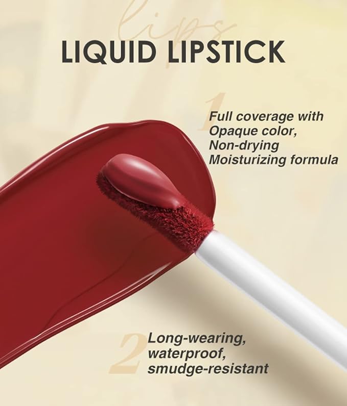 BestLand 12Pcs Matte Liquid Lipstick +