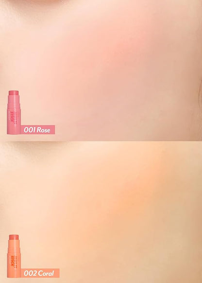 I'M MEME Blusher - I'm Multi Stick 003 Blurry Nude | Easy Blendable Cream Blush for Natural Look, Multi Blush Stick for Cheek Tint, Face Contour Makeup, and Face Blush, Suitable for All Ages