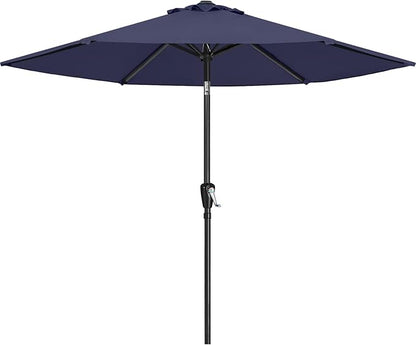 ABCCANOPY 7.5FT Outdoor Patio Umbrella, UV Protection Table Umbrella w/Crank for Easy Set Up, Suitable for Garden, Lawn, Deck & Backyard (Navy Blue)