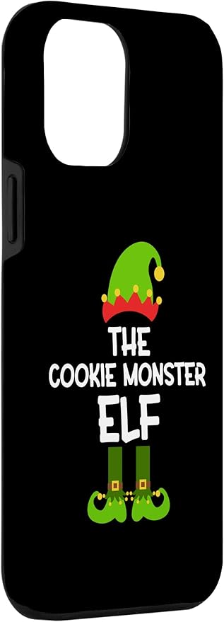 iPhone 13 Pro Max The Cookie Monster Elf for Matching Family Christmas Case