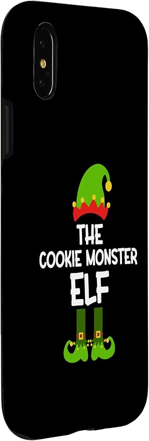 iPhone X/XS The Cookie Monster Elf for Matching Family Christmas Case