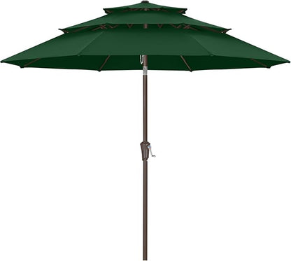 ABCCANOPY Patio Umbrellas 3 Tiers 11FT (Green)