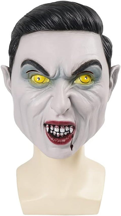 EraSpooky Vampire Mask for Men Halloween Costume Novelty Full Head Latex Masks