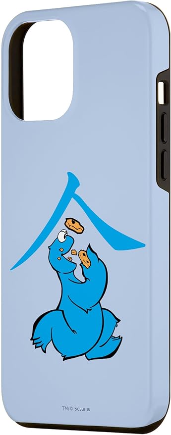 iPhone 14 Pro Max Sesame Street Cookie Monster Eat in Kanji Case