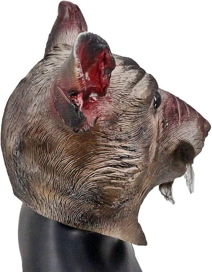 Rat Splinter Latex Animal Mouse Monster Mask - Movie Costume Cosplay Party Fancy Dress Turtles Multicoloured