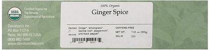 Davidson's Organics, Ginger Spice, 100-count Unwrapped Tea Bags