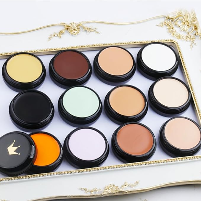 Kaely Color Correcting Concealer,Cream Pot Concealer Full Coverage,under Dark Coffee